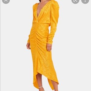 Ronny Kobo Astrid Dress in Yellow size XS